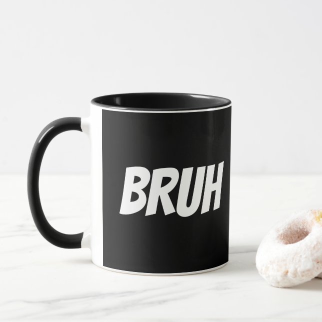Caneca Bruh Funny Teen Cote (Com Donut)