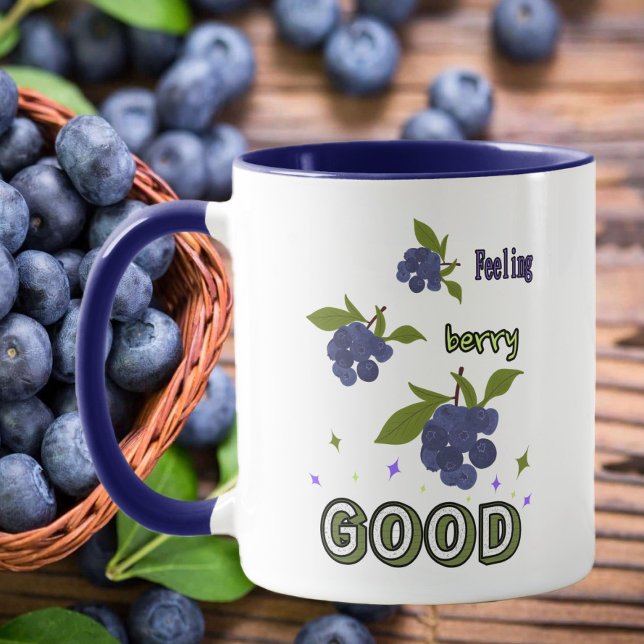 Caneca Brunches de mirtilos (Criador carregado)