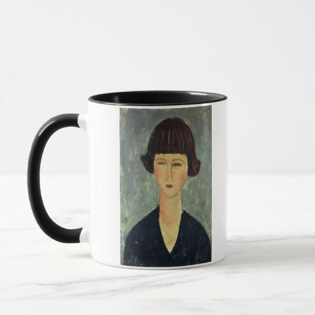 Caneca Brunette novo, 1917 (óleo em canvas) (Esquerda)