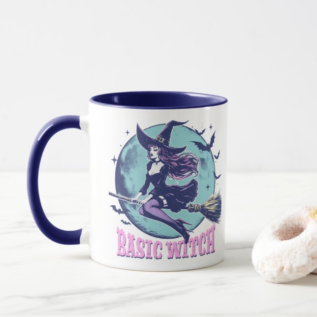 Caneca Bruxa Básica Halloween (Com Donut)
