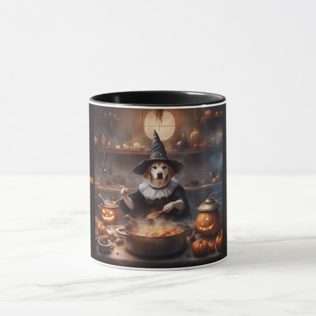 Caneca Bruxa Canina Caprichosa prepara um Ensopado de Hal (Centro)