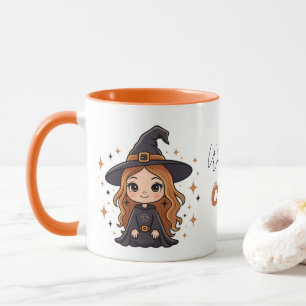Caneca Bruxa de Halloween Maciça Spooky Adorable