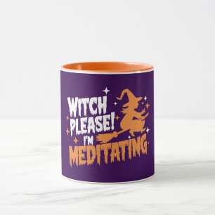 Caneca Bruxa, por favor, estou meditando o Halloween
