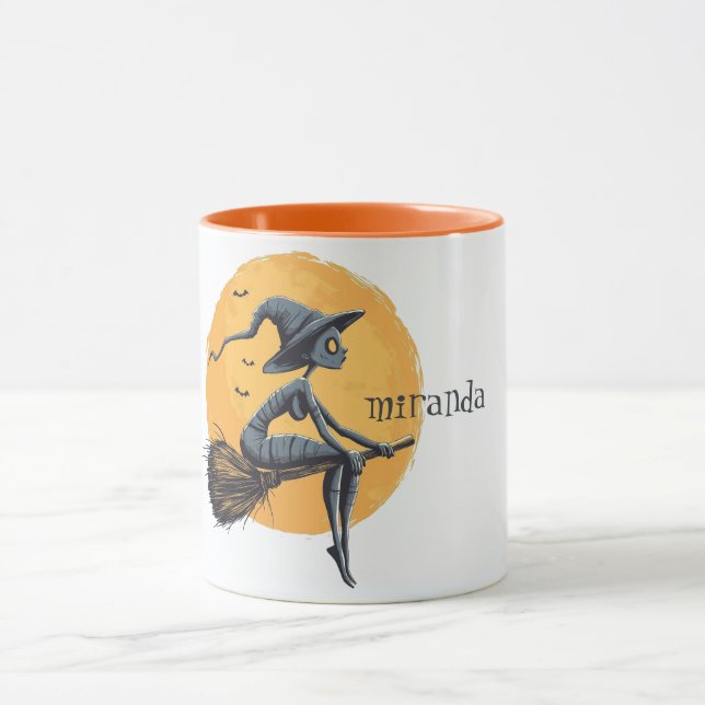 Caneca Bruxa Spooky na Broomstick (Centro)