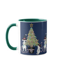 Bruxas Festivas Decorando Sua Árvore De Natal