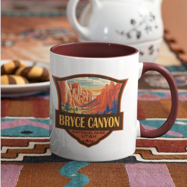 Caneca Bryce Canyon National Park Viagem Art Vintage (Criador carregado)