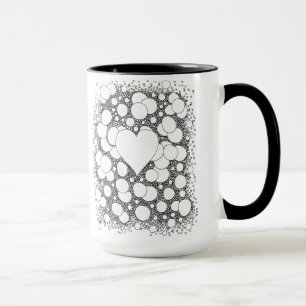 Caneca Bubble Art, Retro, Hippie, Boho Coffee Mug