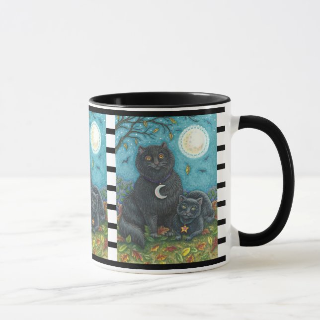 CANECA BUBO E PYEWACKET, GOMA COMBO COMBO DE GATO PRETO (Direita)