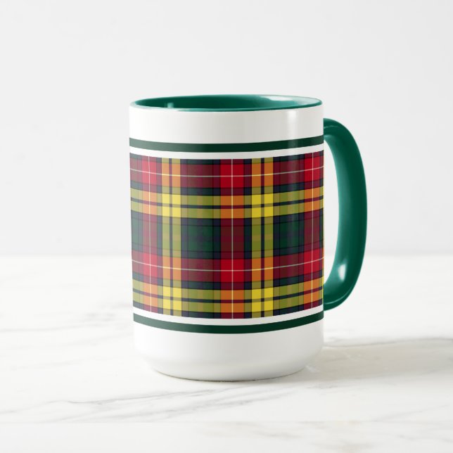 Caneca Buchanan Clan Tartan (Frente Esquerda)