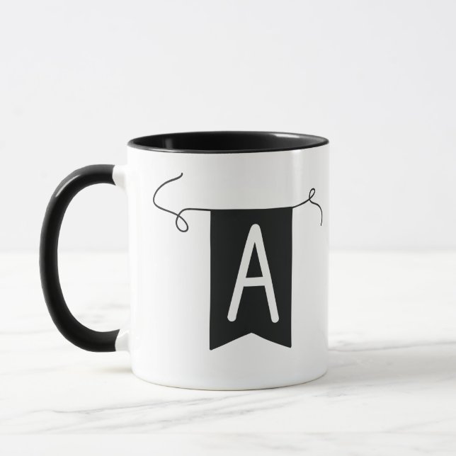 Caneca Buchstabe „A“ Becher  Tasse (Esquerda)