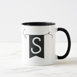 Caneca Buchstabe „S“ Becher 