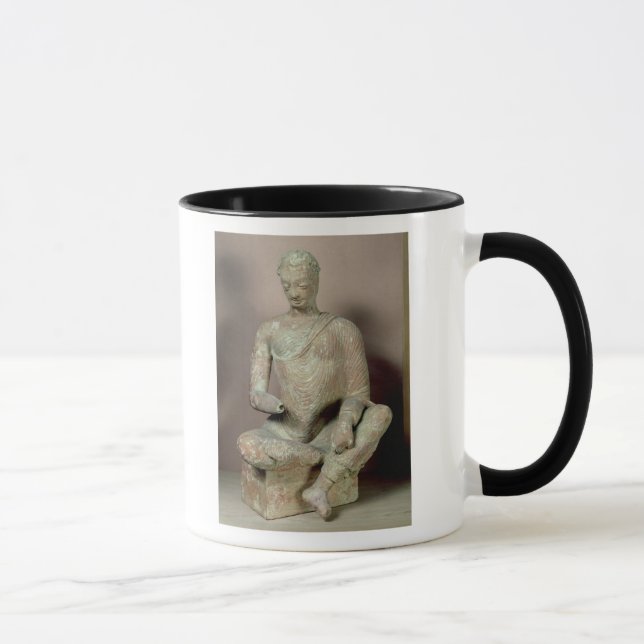 Caneca Buddha assentou na meditação, de Fondukistan (Direita)