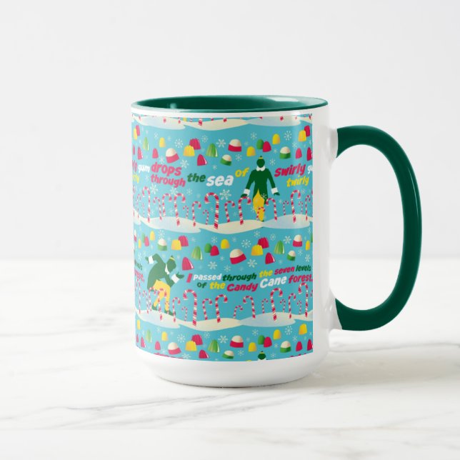 Caneca Buddy, o padrão Elf Candy (Direita)