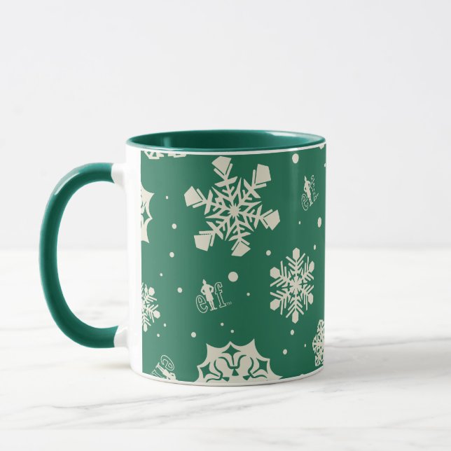 Caneca Buddy, o padrão Elf Snowflake (Esquerda)