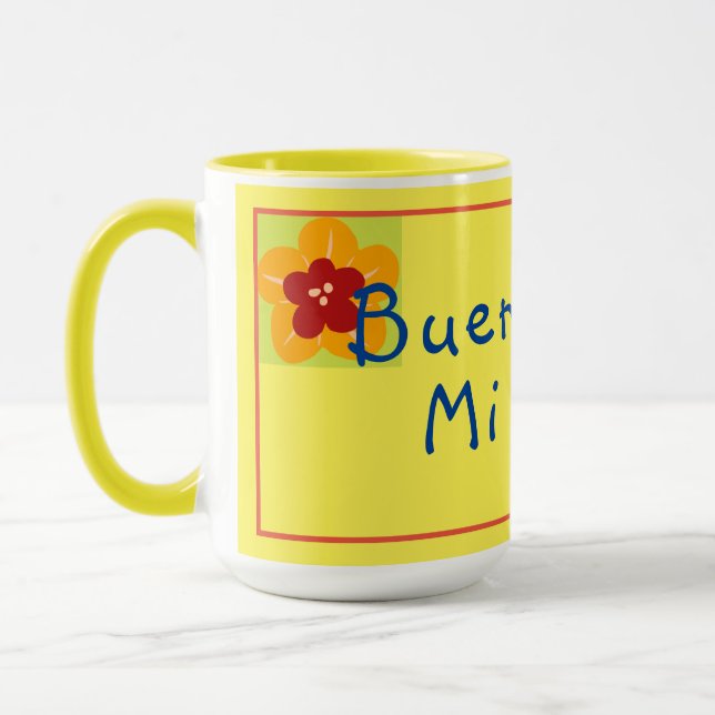 Caneca Buenos Dias Mi Amor Taza de Café Mug (Esquerda)