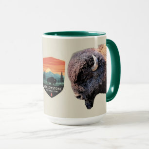 Caneca Búfalo Bisão do Parque Nacional de Yellowstone