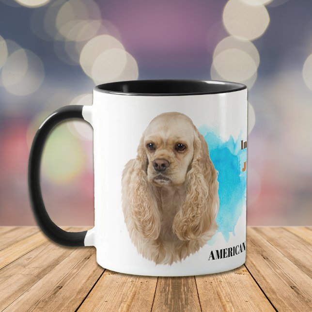 Caneca Buff American Cocker Spaniel Dog Amigo Leal (Criador carregado)