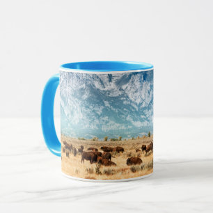 Caneca Buffalo Abaixo das Montanhas Grand Teton