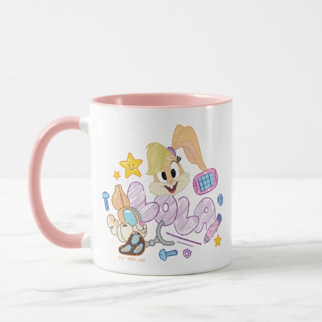 Caneca BUGS BUNNY BUILDERS™| Arte do esboço da Lola (Esquerda)