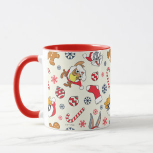 Caneca BUGS BUNNY™, DAFFY DUCK™ & Lola Padrão de Natal