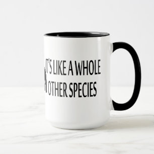 Caneca Buldogue francês é como um todo a outra espécie