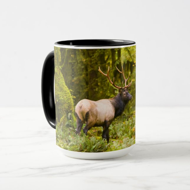 Caneca Bull Roosevelt Elk Em Prado (Frente Esquerda)
