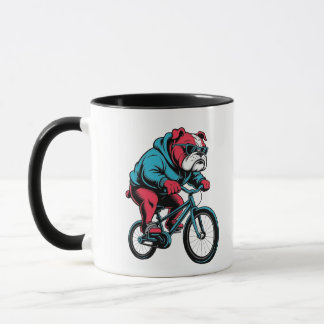 Caneca Bulldog em Ciclista