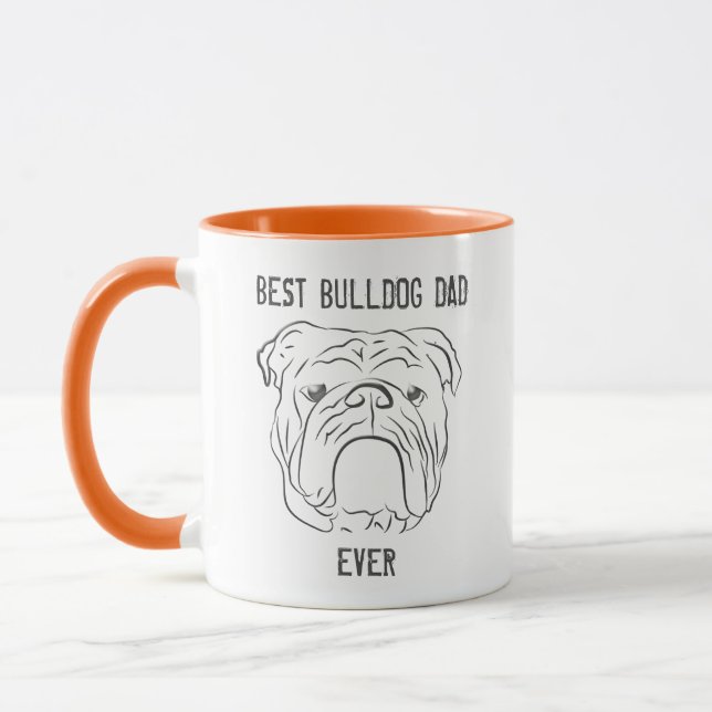 Caneca Bulldog, Melhor Pai de Cachorro de Todos os Tempos (Esquerda)