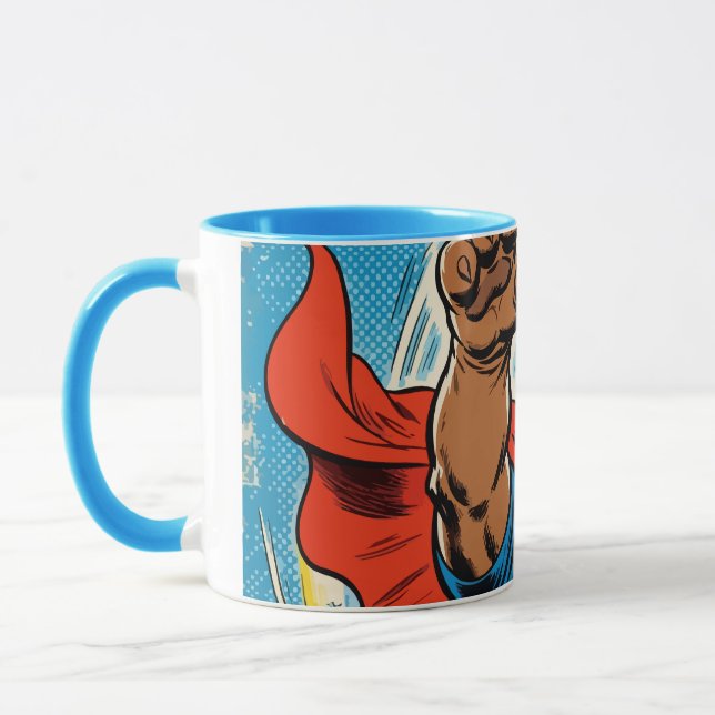 Caneca Bulldog Superhero Flying with Cape (Esquerda)