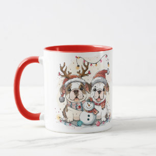 Caneca Bulls Ingleses de Natal