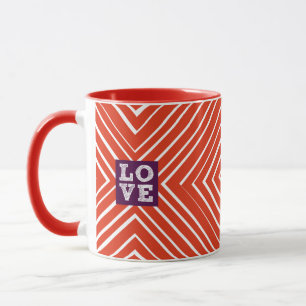 Caneca Bullseye do AMOR dos namorados