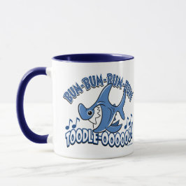 Caneca BUM BUM TUBARÃO por Jeff Willis Arte