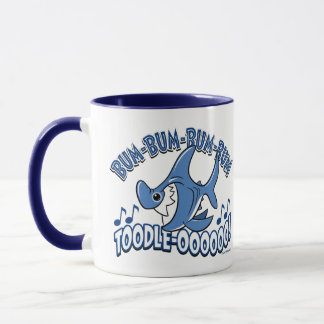 Caneca BUM BUM TUBARÃO por Jeff Willis Arte