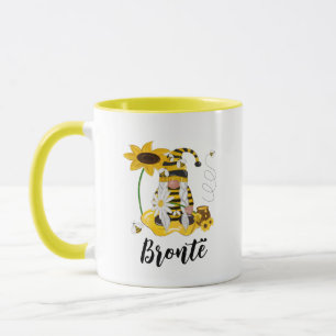 Caneca Bumble Bee Sunflower Personalised Gnomo Mug