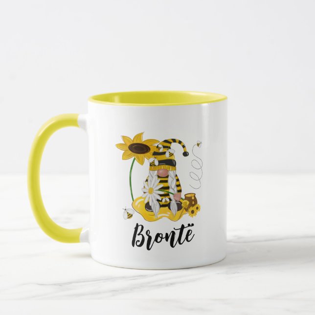 Caneca Bumble Bee Sunflower Personalised Gnomo Mug (Esquerda)
