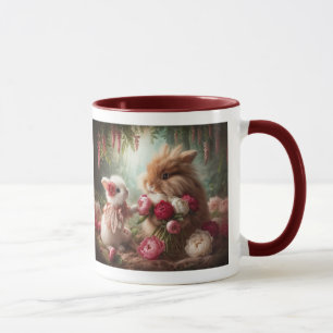 Caneca Bunnies Adora Peonies