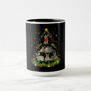 Caneca Bunny Gift Coelho Coelho - Árvore de Natal Clar