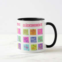 Buntes Design mit Glücksmomenten