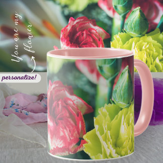 Caneca Buquê colorido de flores