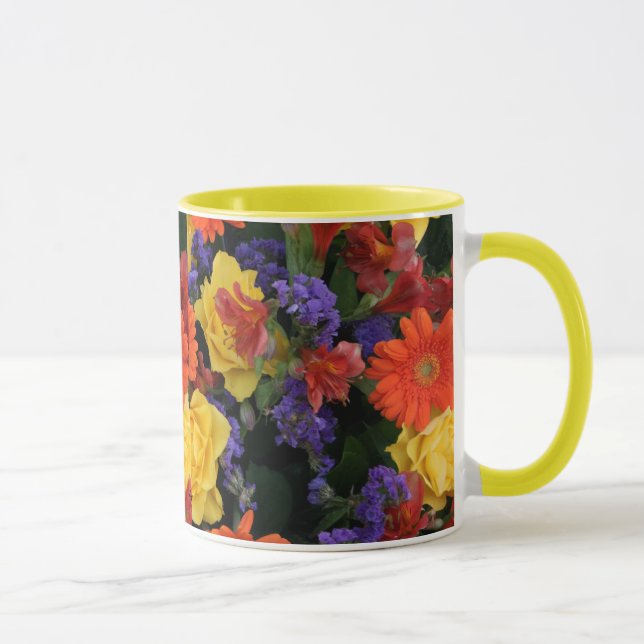 Caneca Buquê cor-de-rosa do Gerbera (Direita)