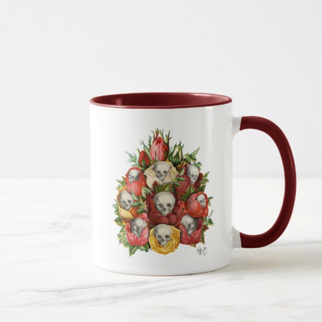 Caneca Buquê de crânios (Direita)