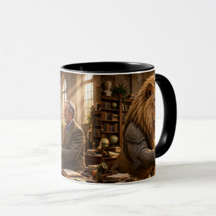 Caneca Buquê de Flores Leão Rinoceronte