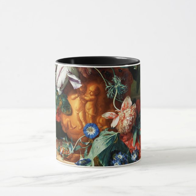 CANECA BUQUÊ DE FLORES NUMA URNA (Centro)