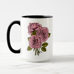 Caneca Buquê rosa-rosas