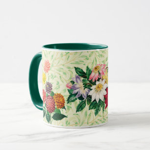 Caneca Buquês Florais de Estilo Vintage de Flores Mug