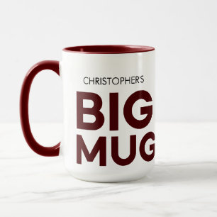 Caneca Burgundy Big Mug   Mug Imenso   Mug de nome person