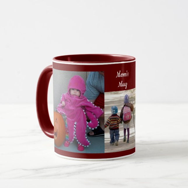 Caneca Burgundy Personalize 3 FOTO MODELO de presente Caf (Frente Esquerda)