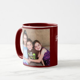 Caneca Burgundy Personalize o Café Dotado do MODELO FOTO