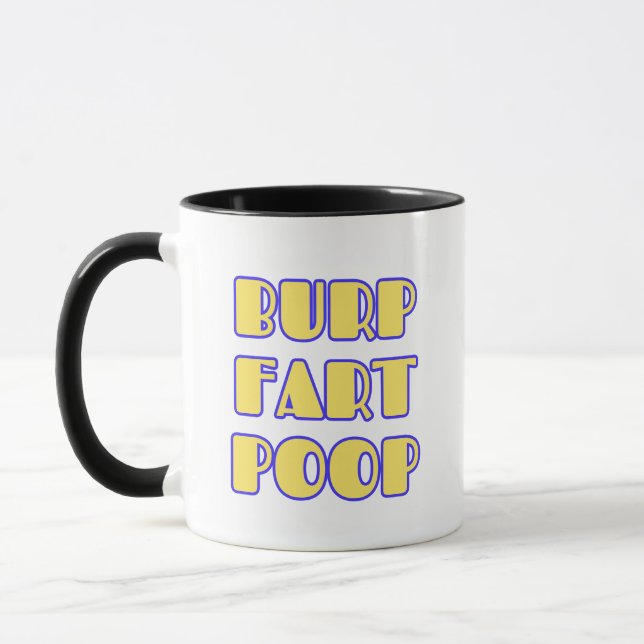 Caneca Burp Fart Poop (Esquerda)