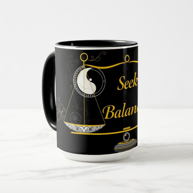 Caneca Busque Harmonia e Equilíbrio (Frente Esquerda)